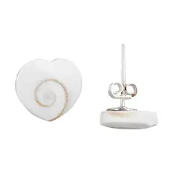 244018240018 Ohrstecker Shivas Auge (10mm), Herz, 1,3cm, rhodiniert | Marco Schreier