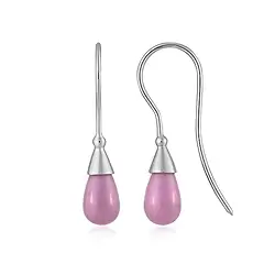 244018240105 Phosphosiderite earrings, pampel (10 x 6mm), 2.6cm, rhodiniert | Marco Schreier