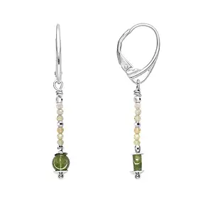 Boucles d'oreilles en tourmaline (boule, Pièce), 4,5 cm, rhodiées | Marco Schreier
