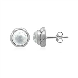 244023220291 Earstuds Rock Crystal round (6mm), platinum plated | Marco Schreier