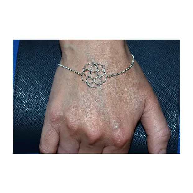 Lucky flower bracelet", 16 - 21cm  | wholesaler gems, healing stones & jewelry