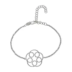 245005160006 Bracciale con fiori fortunati", 16 - 21 cm  | grossista gemme e pietre curative