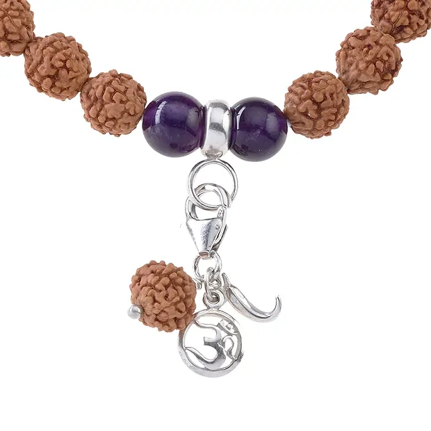 Bracciale Mala Ametista (Pace interiore) | grossista gemme e pietre curative