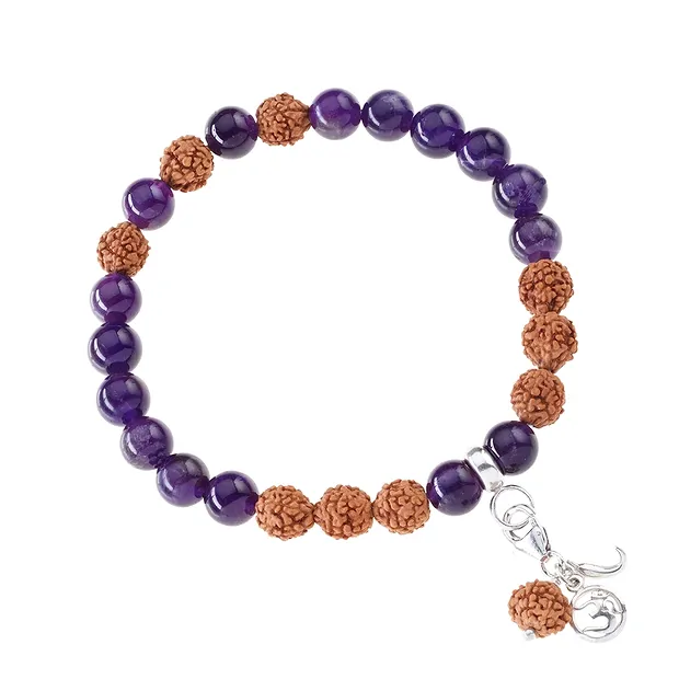 Mala Armband Amethyst (Innerer Friede) | Edelsteine, Heilsteine & Schmuck-Handel