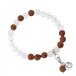 245005170036 Mala bracelet Rock Crystal (Clarity) | wholesaler gems, healing stones & jewelry