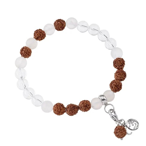 Mala bracelet Rock Crystal (Clarity) | wholesaler gems, healing stones & jewelry