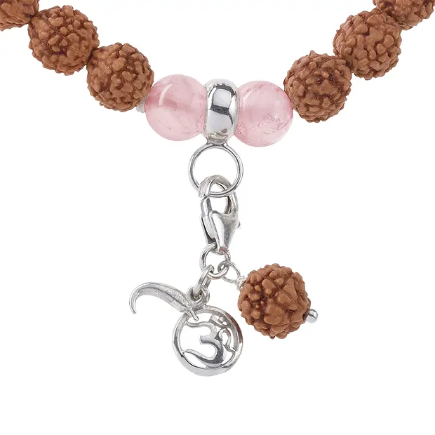 Bracciale Mala Quarzo rosa (amore) | Gemme Schreier, pietre curative e gioielli