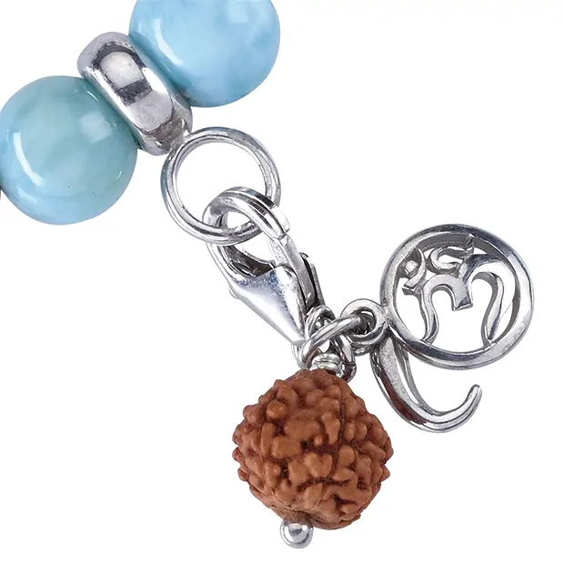 Mala Armband Larimar, Bergkristall (Offenheit) | Marco Schreier