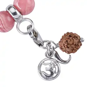 Mala bracelet rhodochrosite, Cristal de roche (remontant) | Marco Schreier