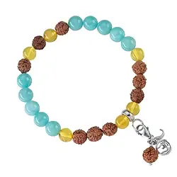 245005180012 Mala Armband Amazonit, Bernstein (Selbstbestimmung) | Marco Schreier
