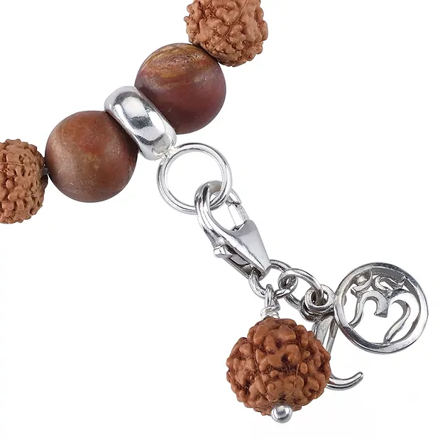 Bracciale Mala Diaspro rosso, Foresta fossile (messa a terra) | Marco Schreier