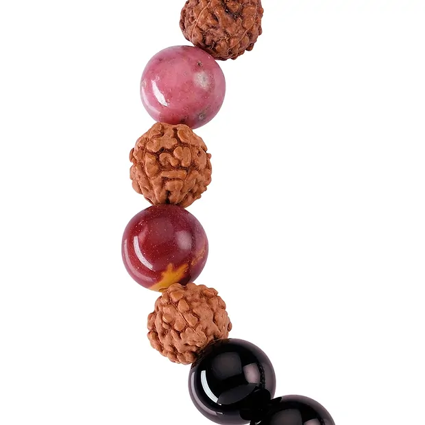 Bracciale mala Mookaite, Ossidiana, Rodonite (curativo) | Marco Schreier