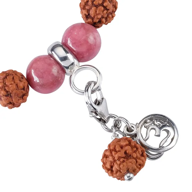 Bracelet Mala Mookaïte, Obsidienne, Rhodonite (guérison) | Marco Schreier