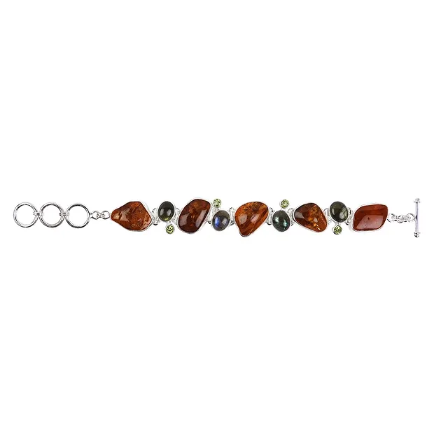 Bracelet Ambre, Labradorite, Péridot | Marco Schreier