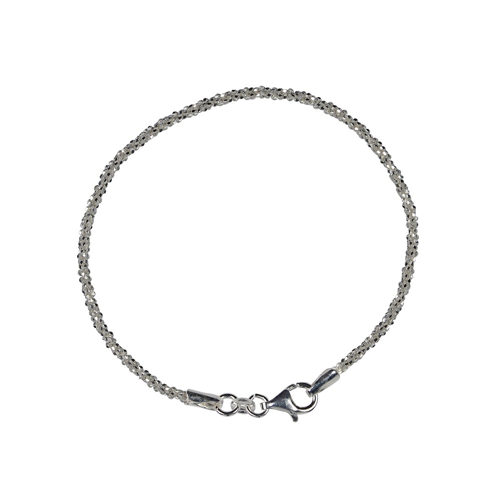 Funkel-Armband, Silber rhodiniert, 2,3 x 19cm | Edelsteine, Heilsteine & Schmuck