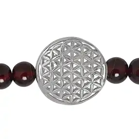 Armband Blume des Lebens, Om-Symbol, Chakraperlen | Marco Schreier