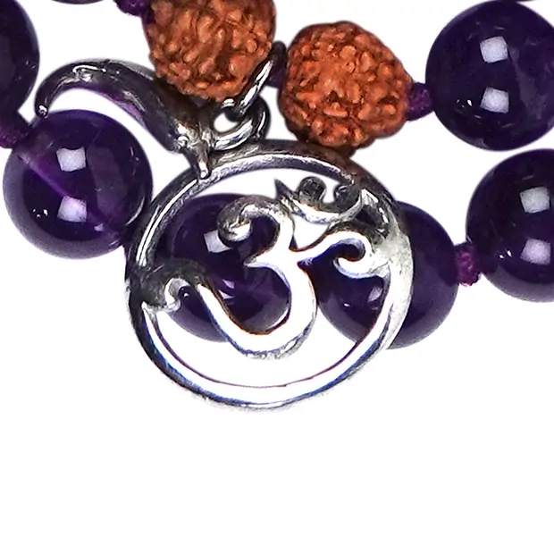 Mala bracelet améthyste (Sahasrara ; chakra de la couronne) | Marco Schreier