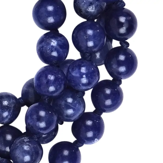 Mala bracelet Sodalite (Ajna, forehead chakra) | gems, healing stones & jewelry