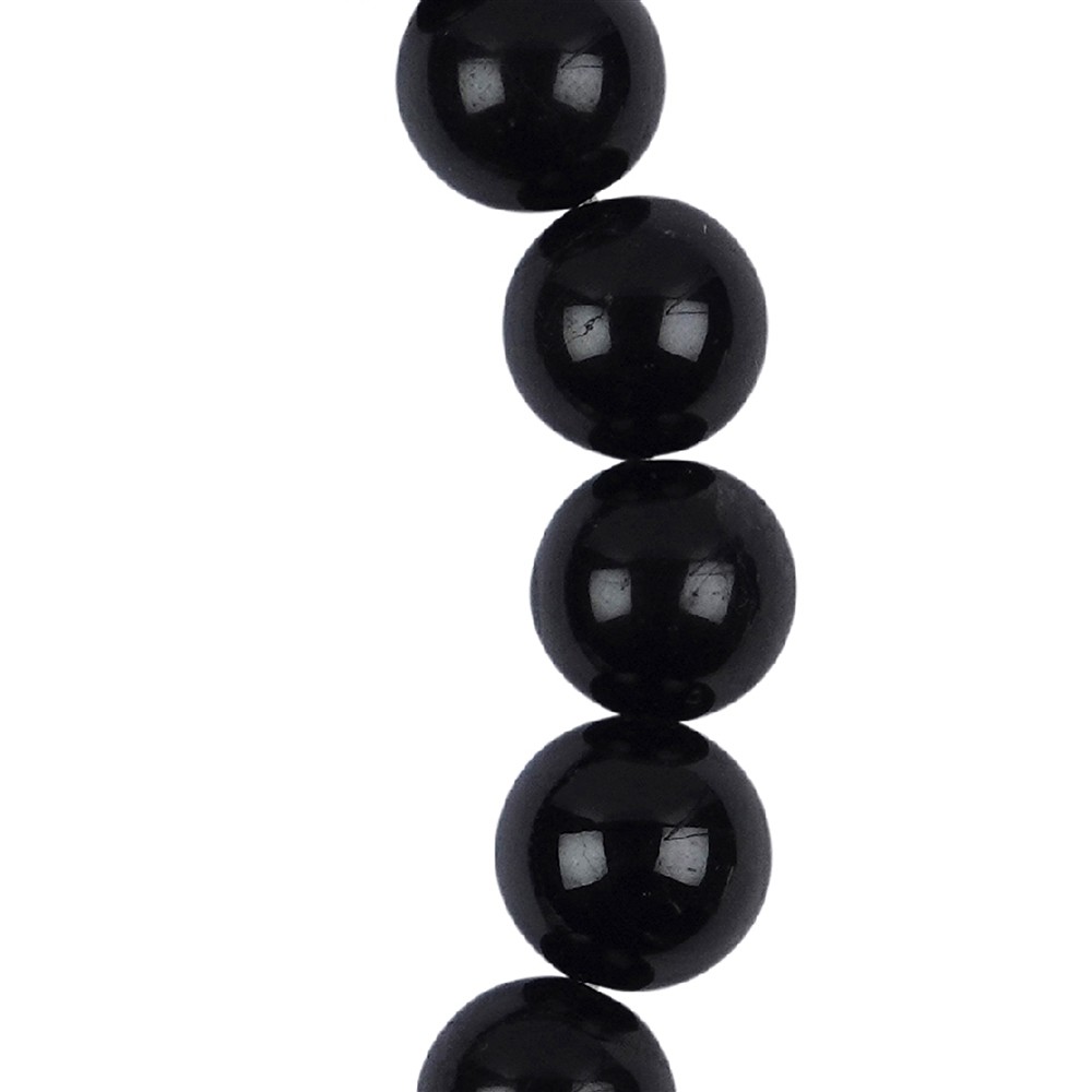 Bracciale mala Schorl con perline chakra | grossista gemme e pietre curative