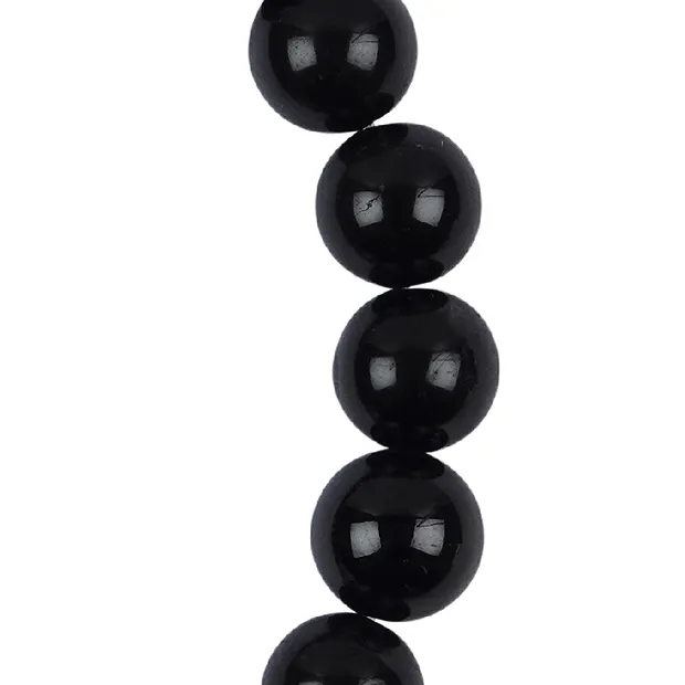 Mala bracelet Tourmaline (black) with chakra beads | Marco Schreier