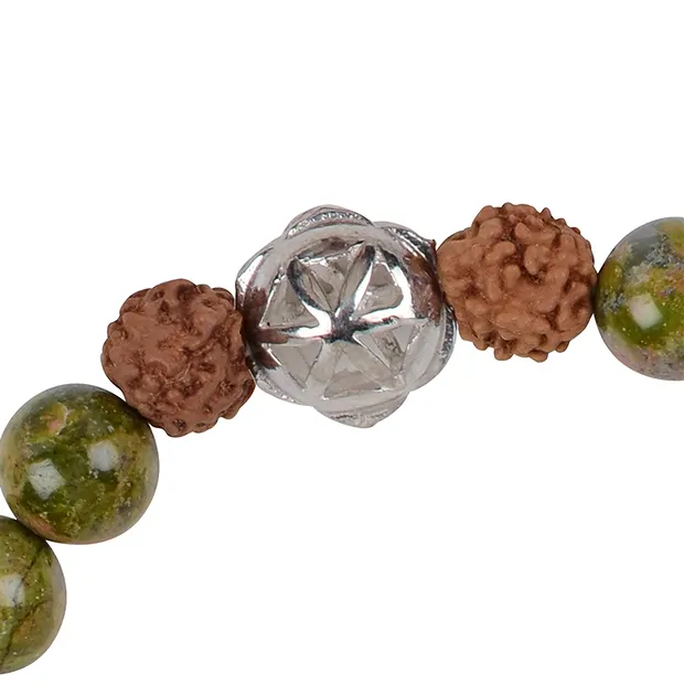 Bracciale Mala Unakite (Rigenerazione) | grossista gemme e pietre curative