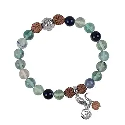 245018210002 Mala bracelet fluorite (fountain of youth) | wholesaler gems & healing stones