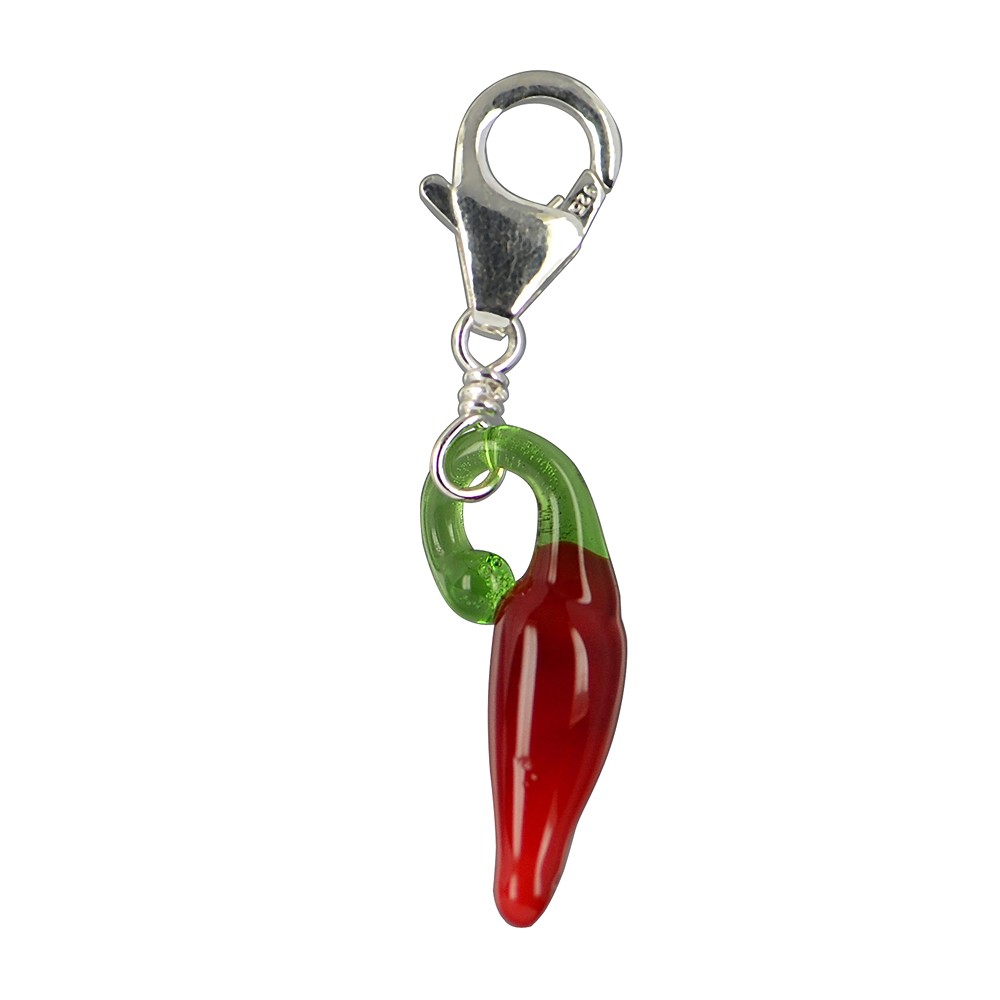 Charm "Chili pepper" made of Glass, approx. 30mm | Marco Schreier