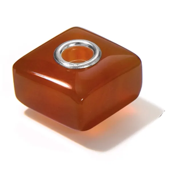 Chili Bead, Carneol, Quader, 04mm Loch  | GH Edelsteine, Heilsteine & Schmuck