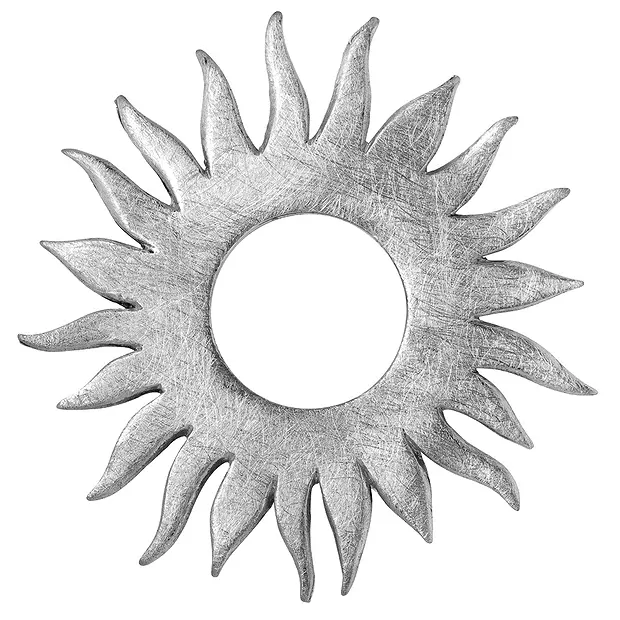 Sonne Silber matt, 45mm | Schreier Großhändler Edelsteine, Heilsteine & Schmuck