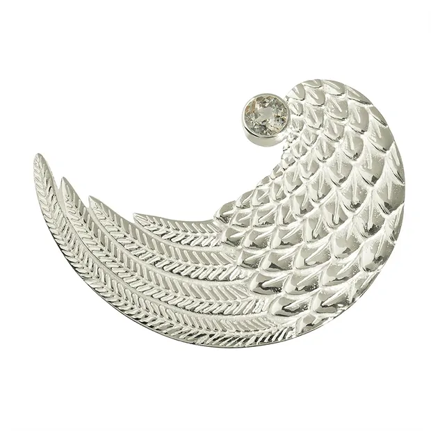 Wings with topaz silver, 28mm | minerals trade - gems, healing stones & jewelry