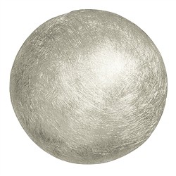 249005100017 Semiesfera plateada mate, 21 mm | piedras preciosas, piedras curativas y joyería