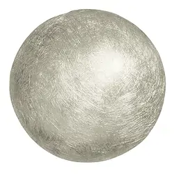 249005100017 Semiesfera plateada mate, 21 mm | piedras preciosas, piedras curativas y joyería