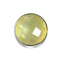 249005100022 Quartz citron jaune (chauffée) facetté, argent, 12mm | Marco Schreier