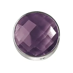 249005100025 Faceted amethyst set, silver, 15mm | wholesaler gems, healing stones & jewelry