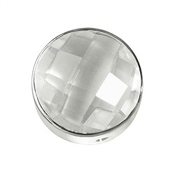 249005100026 Cristallo di rocca sfaccettato, argento, 15 mm | Marco Schreier