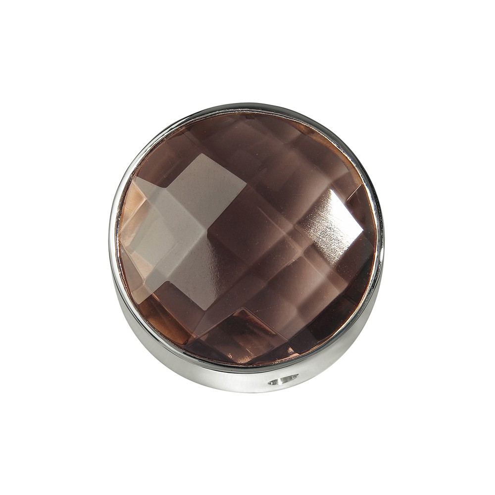 Quartz fumé facetté, argent, 15mm | Marco Schreier