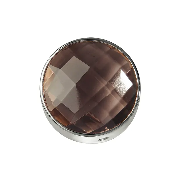 Quartz fumé facetté, argent, 15mm | Marco Schreier