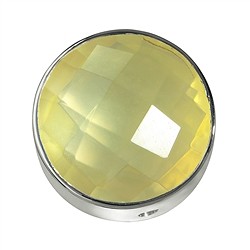 249005100032 Quartz citron jaune (chauffée) facetté, argent, 20mm | Marco Schreier