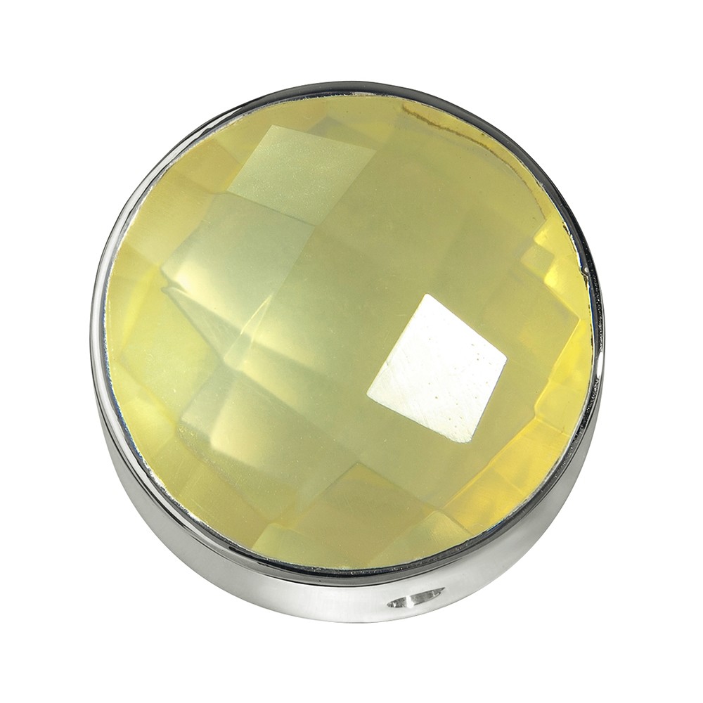 Cuarzo limón (calentado) facetado, plata, 20mm | Marco Schreier