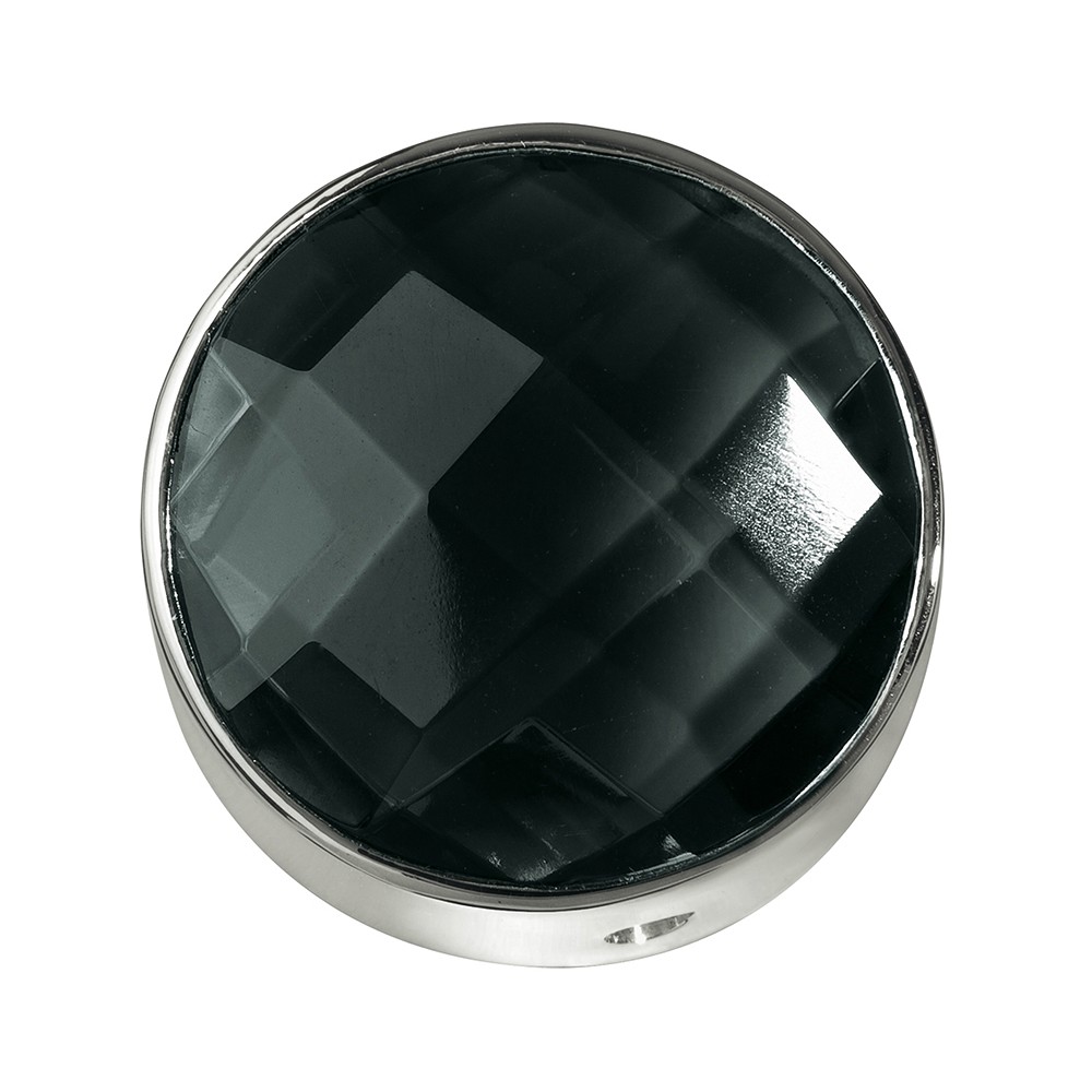 Onyx (teintée) facetté, argent, 20mm | Marco Schreier