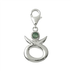 249005100051 Charm "Stier" mit Aventurin, 33mm | Großhändler Edelsteine, Heilsteine & Schmuck