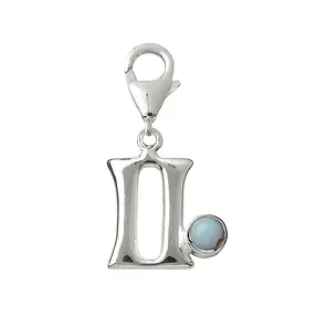 Charm "Zwilling" mit Chalcedon, 27mm | Schreier Edelsteine, Heilsteine & Schmuck