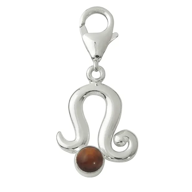 Charm "Leo" with Tiger's Eye, 30mm | wholesaler gems, healing stones & jewelry