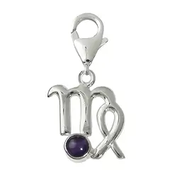 249005100055 Charm "Jungfrau" mit Amethyst, 27mm | Schreier Edelsteine, Heilsteine & Schmuck