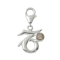 249005100059 Charm "Steinbock" mit Bergkristall, 27mm | GH Edelsteine, Heilsteine & Schmuck