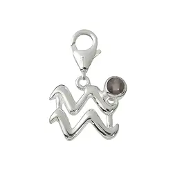 249005100060 Charm "Wassermann" mit Fluorit, 24mm | Schreier Edelsteine, Heilsteine & Schmuck