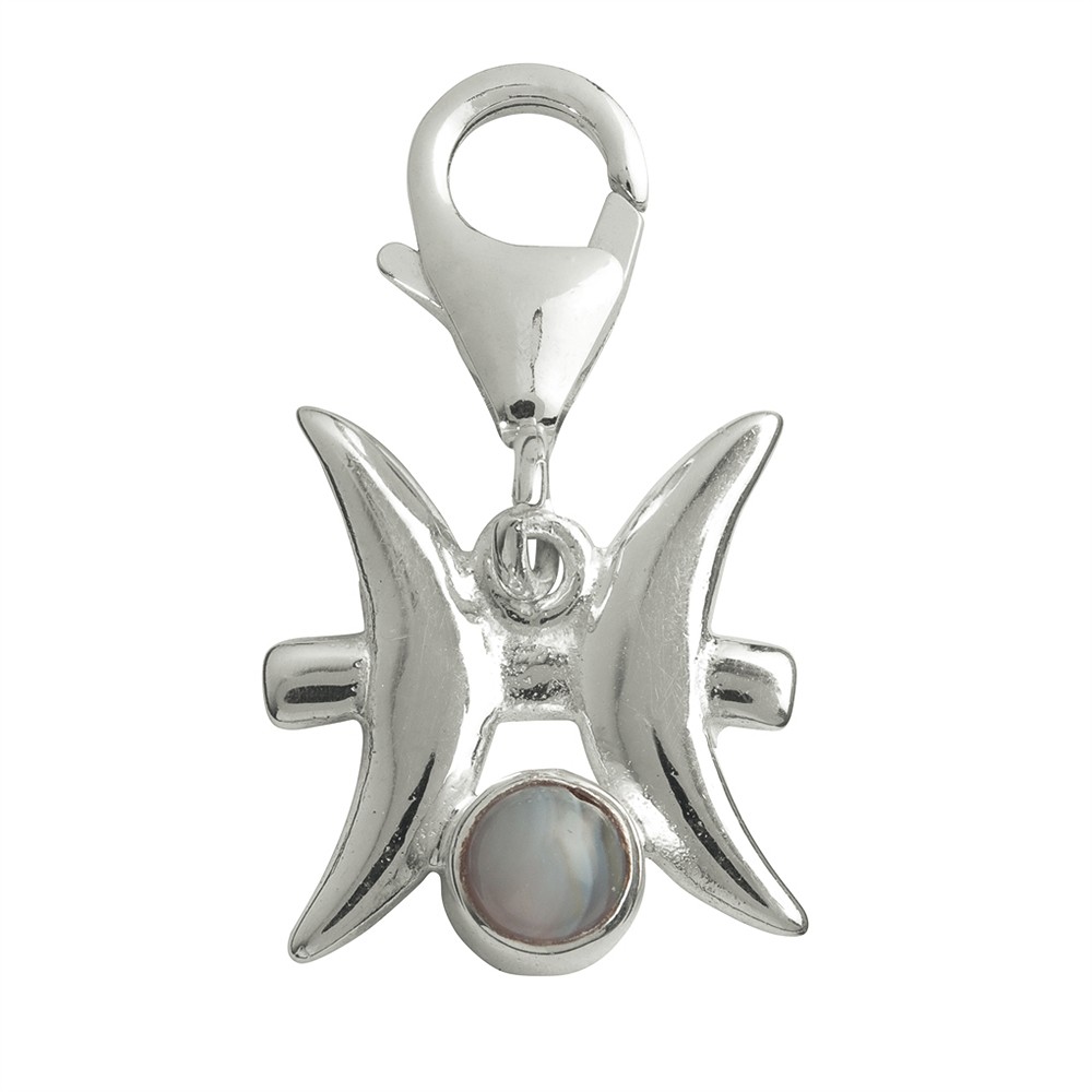 Charm "Piscis" con Ágata, 22mm | piedras preciosas, piedras curativas y joyería