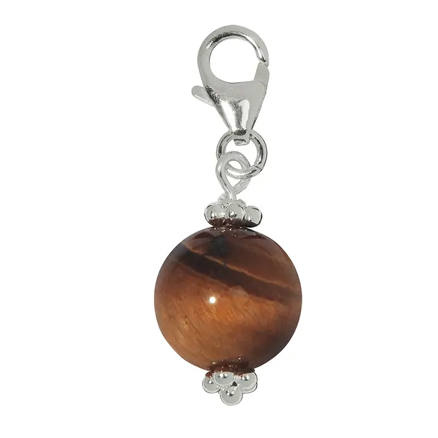 Charm Kugel Tigerauge (Löwe), ca. 33mm | Edelsteine, Heilsteine & Schmuck-Handel