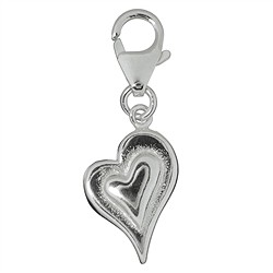 249005110014 Charm "Corazón curvo", 29mm | piedras preciosas, piedras curativas y joyería