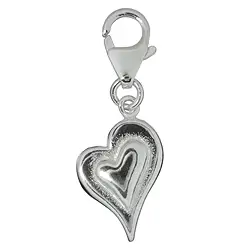 249005110014 Charm "Herz geschwungen", 29mm | Großhändler Edelsteine, Heilsteine & Schmuck